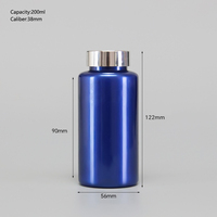 Bouteilles en plastique PET personnalisées professionnelles de 200 ml pour bonbons, médicaments, vitamines et gélules