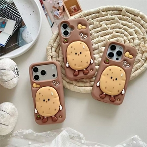 เคสโทรศัพท์ซิลิโคน TPU นิ่มลายการ์ตูน 3 มิติ สำหรับ iPhone 17 16 <span class=keywords><strong>Pro</strong></span> <span class=keywords><strong>Max</strong></span> 15 Plus 14 13 <span class=keywords><strong>12</strong></span>  ฝาหลังน่ารัก - Product Image 2
