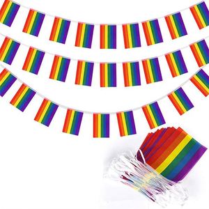 Lgbt Gay Rainbow Polyester Pride String <b>Flag</b> for Festival Party Celebration Decoration - Product Image 4