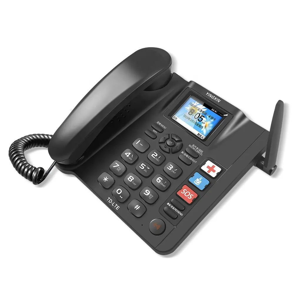 ESN-10C Kunci Besar 4G Volte Telepon Nirkabel Tetap Tombol Besar Telepon Fwp Telepon Nirkabel Orang Tua Telepon