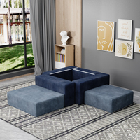 Combinaison sectionnelle moderne Plancher d'angle carré modulaire Canapé pour enfants Salon Mode Forme différente Personnaliser Canapé pour enfants