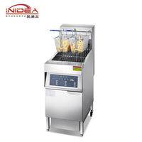 Freidora Eléctrica Comercial de Acero Inoxidable de Grado Comercial, Estándar CE, 30L de Gran Capacidad, 220V