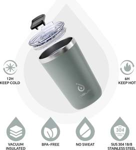 Vaso de café aislado de acero inoxidable de 20oz de <span class=keywords><strong>IDEUS</strong></span> US Warehouse para regalo de negocios - Product Image 3