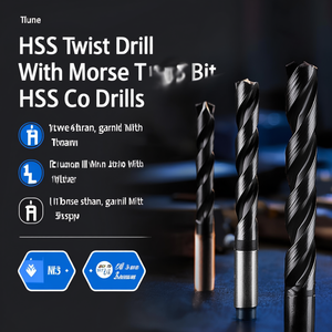 Foret hélicoïdal HSS avec queue conique Morse, forets HSS-Co - Product Image 3