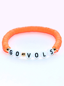 Braccialetto personalizzato personalizzato per il giorno del gioco bracciale con perline per la scuola del College bracciale con lettere personalizzate - Product Image 6