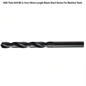 Foret hélicoïdal HSS 2,1 mm, longueur 49 mm, série courte noire pour machines-outils - Product Image 2