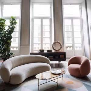 Секционный диван в нордическом L-образном виде с оттоманкой, модульные комбинированные бархатные модульные диваны, длинный диван - Product Image 4