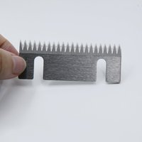 Lame dentelée droite à 2 fentes 90*30*1.5mm pour machine d'emballage automatique Machine à sceller les boîtes Machine à couper les films