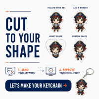 Porte-clés en acrylique Anime, transparent, découpé sur mesure, avec anneau métallique, personnalisable, vente en gros OEM à partir d'une pièce