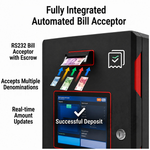 Terminal de Depósito de Efectivo Inteligente de Autoservicio con Pantalla Táctil, Caja de Depósito de Efectivo, Aceptador de Billetes, Impresión de Recibos, Notificación por <span class=keywords><strong>Correo</strong></span> Electrónico, Kiosco - Product Image 4
