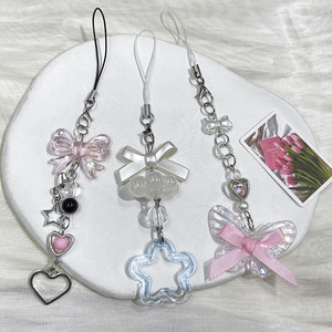 Nuovo Stile Y2K Ciondolo a Cuore con Farfalla, Cordino per Cellulare, Portachiavi Carino per Appendere il Telefono, Accessori per Chiavi e Cellulari - Product Image 2