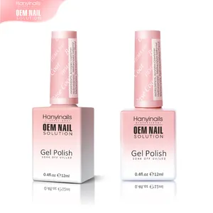 Hanyinails Rubber Base Private Label New Design Custom Nude Pink Nail Gel Polish Extend Biab Gel Thick Hema Free Base Coat