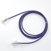 Cable de Conexión Cat6a UTP Delgado de Alta Velocidad de 10 Gbps, Diámetro Exterior de 0,38 mm, Cable de Comunicación de 28 AWG