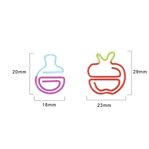 Kẹp Giấy Hình Quả Táo Và Chai Hai Màu - Product Image 3