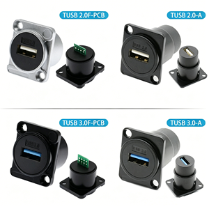 Module de couplage optique USB <span class=keywords><strong>HDMI</strong></span> RJ45 Type C à montage sur panneau de type D, en alliage de zinc, étanche, connecteur de communication industriel - Product Image 4