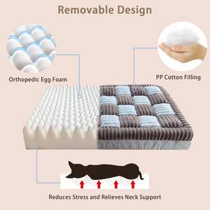 Modernes ortho pä disches Hunde bett mit großer Rasse und wasserdichtem Eier kisten schaum Leicht zu waschen - Product Image 4