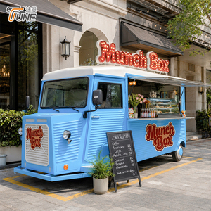 Camion de restauration de rue Citroën HY, fourgon blanc, remorque de traiteur à vendre avec signalétique LED <span class=keywords><strong>et</strong></span> logo offerts, équipement de cuisine complet - Product Image 1