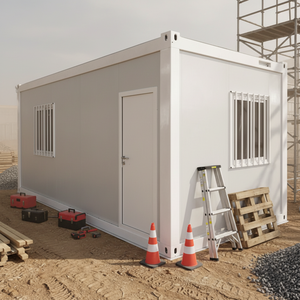 Idées de maisons conteneurs préfabriquées modulaires en acier pour camps de construction, structure en acier, 40 pieds, 20 pieds, conception mobile en kit - Product Image 1