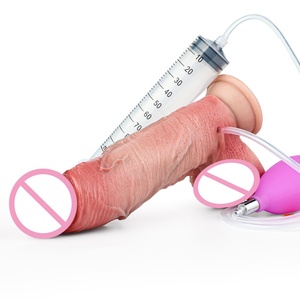 OS-ADLCQZS5014 Realistic Silicone Penis Ejaculation Dildo Wholesale Inflatable Female <b>Masturbator</b> Squirting Dildo Adult Sex Toys - Product Image 3