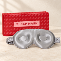 Masque de sommeil 3D en soie de mûrier, broderie de logo personnalisée, vente en gros d'usine, masques de sommeil en gros pour commandes importantes