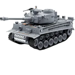 1:18 WW2 Đức Tiger Quân Đội Xe Tăng Mô Hình Quân Đội Đồ Chơi Với 2.4G Điều Khiển Từ Xa Rung Khói Khởi Động Đạn RC Quân Đội Xe Tải Đồ Chơi