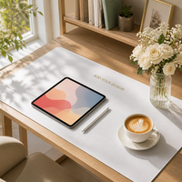 Alfombrilla de Teclado Extendida Ideskmat con Logotipo Impreso en Alta Resolución, Lista para Prensado Térmico, para Configuraciones de Escritorio Completas