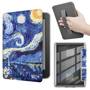 Funda Personalizada con Correa <span class=keywords><strong>de</strong></span> Mano, Parte Trasera <span class=keywords><strong>de</strong></span> Acrílico Transparente y Cubierta <span class=keywords><strong>de</strong></span> Cuero PU para EReader Kindle KPW 6 5 4 Oasis 2/3 - Product Image 6