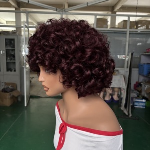 Parrucche 100% Capelli Vergini Grezzi con Cuticole Allineate per Donne di Colore, Forniture di Capelli Brasiliani, Parrucche Corte con Frontale in Pizzo Indiano e Brasiliano - Product Image 6