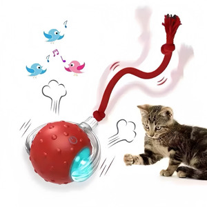 Juguetes Interactivos para Mascotas al por Mayor, Pelota Inteligente Automática para Perros, Pelota Rodante de Silicona para Gatos - Product Image 1
