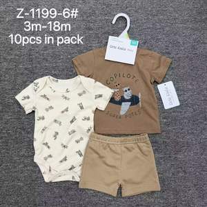 Nuovo Arrivo Estivo per Neonati: Set di Abbigliamento Casual a Quadri 3 Pezzi, Body in Cotone, Maglietta a Maniche Corte, <span class=keywords><strong>Pantaloni</strong></span>, Outfit per Bambine e Bambini - Product Image 6