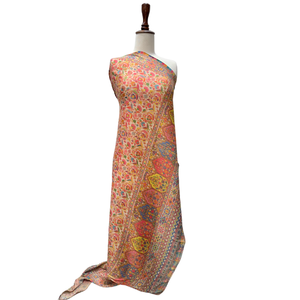 Chal de Popelina de Algodón con Estampado Floral Geométrico Tradicional para Mujer, Estilo Informal de India y Pakistán, para Uso Diario en Primavera y Verano - Product Image 1