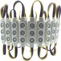 OEM RGBW Boîte à Lumière Lentille de Panneau LED Injection Modules Jardin Xmas Décoration de Fête de Mariage Lettre Design RGB Couleur Module LED Lumière