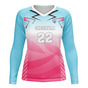 เสื้อวอลเลย์บอลแขนยาวทรงสลิมฟิตสำหรับผู้หญิงแฟชั่น - Product Image 1