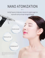 Pistolet pulvérisateur sans fil Nano Hydra Dermabrasion Haute Fréquence Kit de beauté pour les lèvres avec jet d'oxygène
