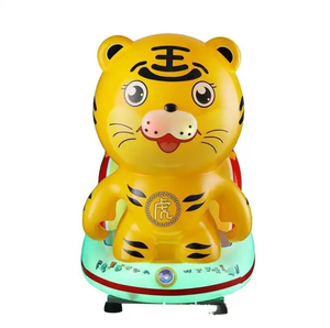 Diversión Comercial MP5 Pantalla <span class=keywords><strong>Fortune</strong></span> Tiger Animal Kiddie Ride Rocking Machine Monedas para niños - Product Image 3
