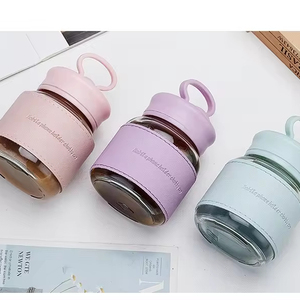 Fat Cup Mini petite <span class=keywords><strong>bouteille</strong></span> d'eau portable avec support <span class=keywords><strong>de</strong></span> téléphone portable multicolore mignon verre à eau isolation thermique tasse anti-brûlure - Product Image 6
