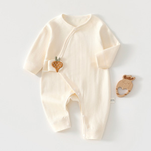 Mameluco de Bebé de Manga Larga, Algodón Puro, Unisex, Primavera Otoño, Body para Recién Nacido con Diseño de Zanahoria, Talla 52/40 - Product Image 1
