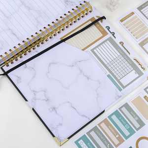 Tùy chỉnh in ấn logo A5 bìa cứng hàng ngày tổ chức kế hoạch xoắn ốc ràng buộc máy tính xách tay Bộ Quà Tặng - Product Image 6