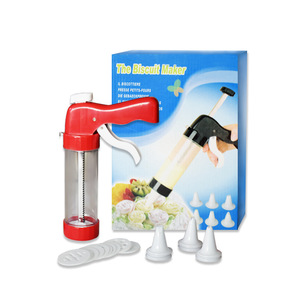 Outils de pâtisserie Yabei, moule à biscuits multifonctionnel en ABS, <span class=keywords><strong>pistolet</strong></span> à pâtisserie, presse à biscuits, <span class=keywords><strong>pistolet</strong></span> à décorer <span class=keywords><strong>avec</strong></span> des embouts, emballage en boîte - Product Image 5