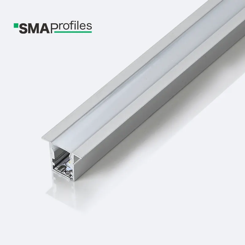 SMAProfiles led aluminum frame led light housing aluminum profile led for wall, stair, cabinet