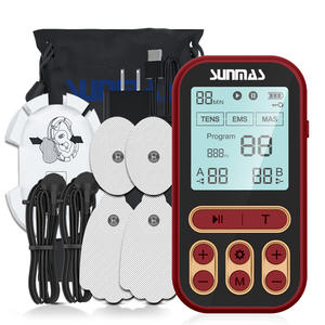 Máquina de Masaje TENS EMS 3 en 1 con Cable, Salida de Doble Canal, 60 Modos de Terapia, 20 Niveles de Intensidad para Tratamiento Corporal Completo - Product Image 1