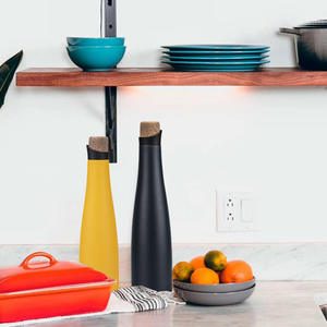 Vaso Térmico de Acero Inoxidable 304 con Aislamiento al Vacío, Tapa de <span class=keywords><strong>Corcho</strong></span>, Diseño de Vino Tinto, Aislamiento Térmico de 12-24 Horas para Fiestas al Aire Libre - Product Image 2