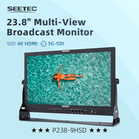 SEETEC-Monitor de transmisión LCD de 23,8 pulgadas FHD IPS, 3G-SDI/4K HDMI Pro, precio de fábrica al por mayor, logotipo personalizado OEM