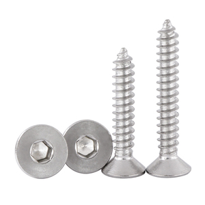 304 Stainless Steel Black Flat Head Chamfered Hex Socket Self-Tapping <strong>Wood</strong> <strong>Screws</strong> Flat Round Head Beveled Edge <strong>Wood</strong> <strong>Screws</strong> - Product Image 4