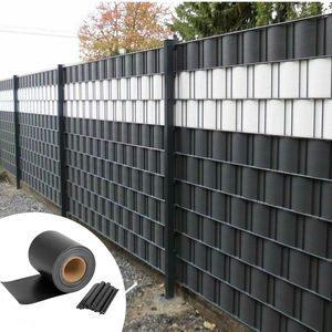 Good Quality 650g 19cm*35m Pvc Strip Screen Tarpaulin Fence Garden Protection Zaun Sichtschutz Streifen - Product Image 5