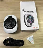 Refroidisseur de téléphone magnétique à semi-conducteurs TL16 15W avec affichage numérique de la température, en ABS, marque OEM, radiateur de téléphone portable pour gaming, effet glace