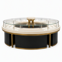 Vitrine à bijoux et présentoir à montres GZowin, écologique et durable, avec éclairage LED, dimensions personnalisables pour les bijouteries