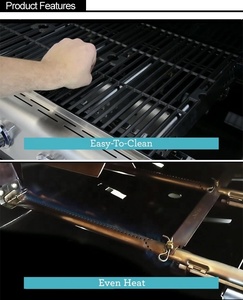 SEB 2020 Barbecue en acier inoxydable à gaz propane, gril à gaz encastrable, cuisinière à gaz, barbecue extérieur GPL, gril à gaz plat - Product Image 4