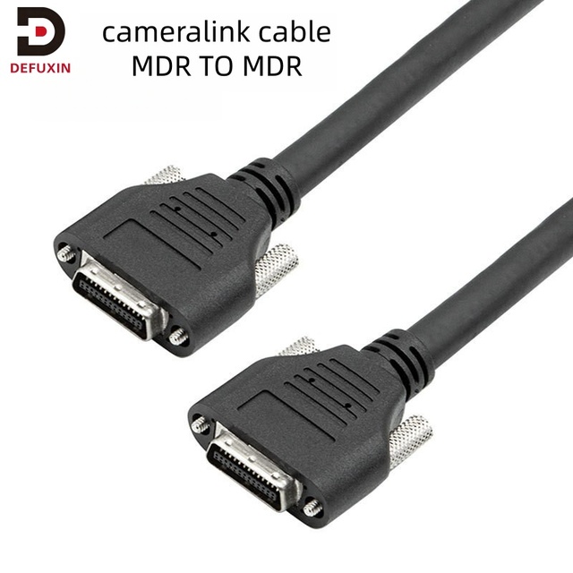 DFX CameraLink Cable 1m High Flex PVC Jacket Shielded MDR/SDR Connectors for Machine Vision Industry Camera