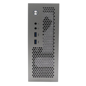 Boîtier d'ordinateur portable mini avec ventilateur, en aluminium, format ATX, tour moyenne horizontale, produit en stock - Product Image 4